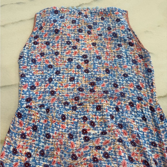 Poupette St Barth Maxi Dress Size XS Multicolor Blue Pink Sleeveless Boho - Picture 9 of 11